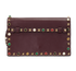 Valentino Rolling Rockstud Clutch, &pound;295, Accessories, Burgundy, Leather, Back view
